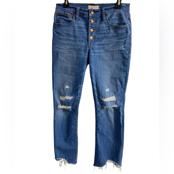Madewell Cali Demi Boot jeans medium wash women Sz 29 - Picture 2 of 9